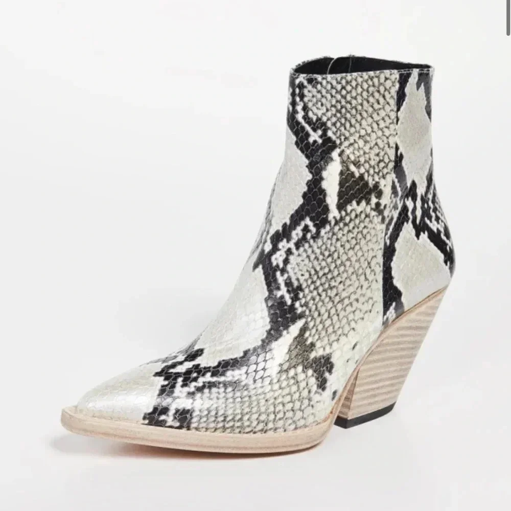 Iro arezela ankle boots in snakeskin